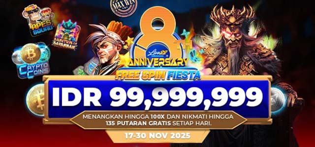 LIVE22 - 8TH ANNIVERSARY! FREE SPIN FIESTA!